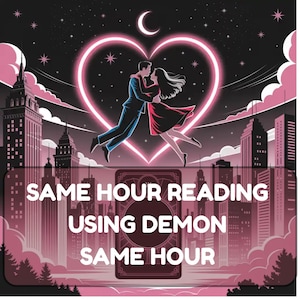 Lecture à la même heure avec Demon | Livraison rapide | Livraison 24/7 | Tarot détaillé | Lecture approfondie | J'adore lire