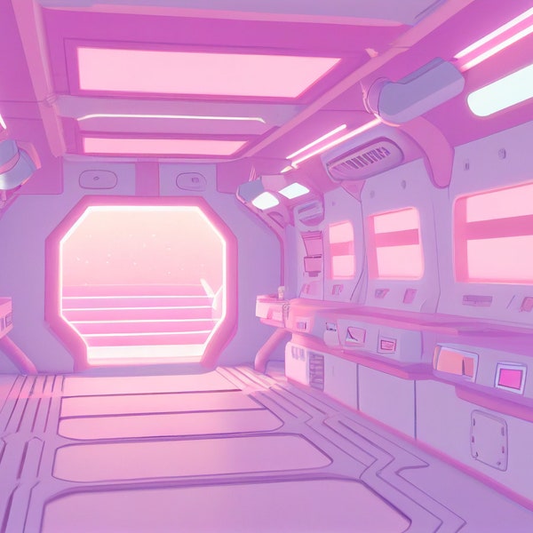 5 Space Station Stream Background Assets - Perfect for any V-Tuber starting out!