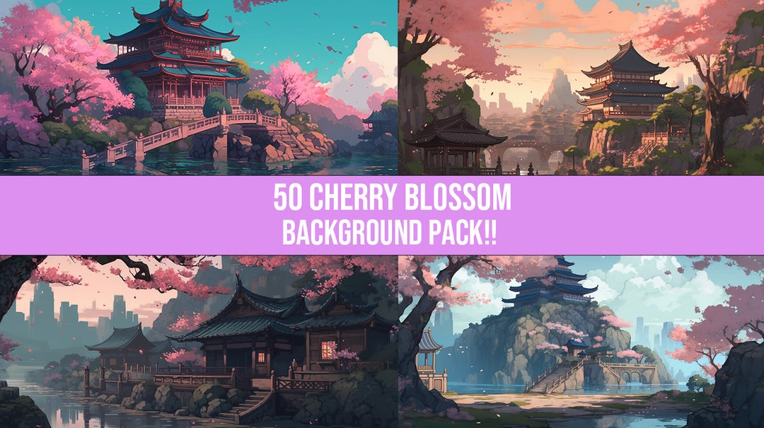 50 CHERRY BLOSSOM BACKGROUNDS Beautiful Full Hd Pixel Art Stream