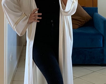 VESTIDO DE KIMONO • Bata envolvente de kimono en tamaño libre • Vestido de kimono hecho a mano • Kaftan de estilo marroquí - Vestido árabe de kimono - Vestido de kimono Abaya