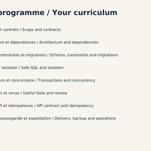 Software Engineering Python SQL – Cours Avancé Pdf + PowerPoint + Tests + Projet Corrigé | Architecture, Transactions, Api | FR/EN image 3