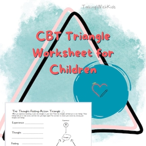 Children&#39;s CBT Triangle Worksheet | Change Triangle |