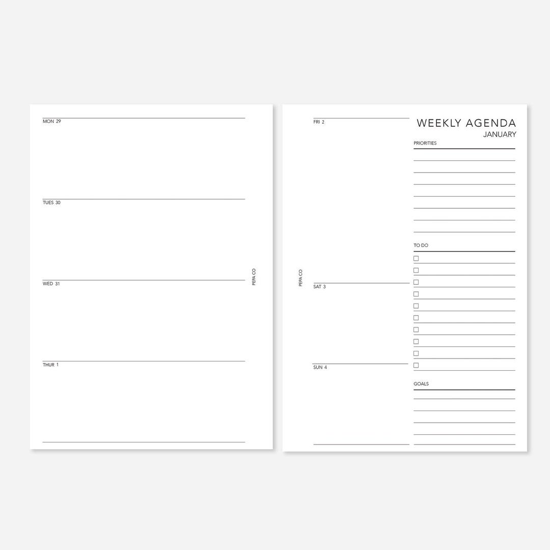2026 Dated Weekly Planner Inserts - A5 - Etsy