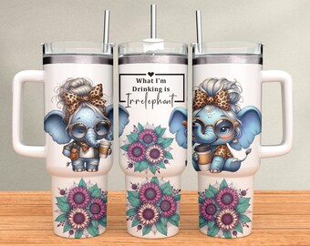 40 Unzen Becher Elefant, was ich trinke, ist irrelephant für Sublimation enthält Digitaler Download Clipart lustig sarkastisch