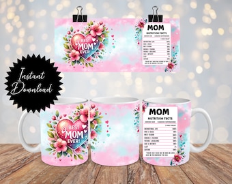 11 Unzen Mug Wrap Muttertag Mama Mama Mama Ernährung Digitaler download png