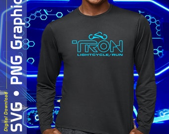 TRON Lightcycle Run – SVG and PNG Graphic.