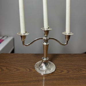 MCM Eaton Haddon Hall verzilverde 3-armige kandelaar