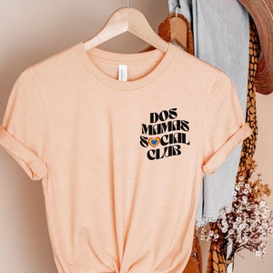 Dos Mamas Social Club| Two Moms TShirt | Lesbian Mom Shirt | LGBTQ Mom Pride | Gift for Lesbian Gay Mothers Day |Latina LGBTQ Pocket Tee