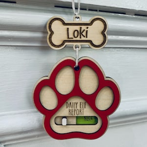 Laser Cut Sliding Pet Ornament SVG File, Laser Cut File, Digital Download