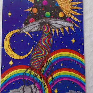 Trippy Wall art - &quot;A Little Razzle Dazzle&quot;