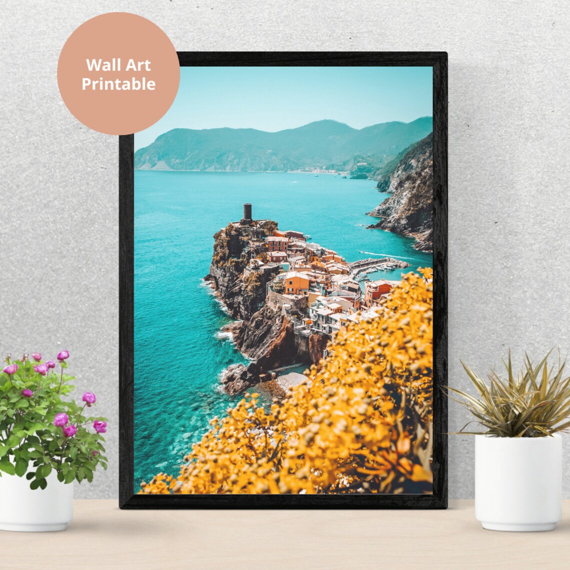 Cinque Terre Print Cinque Terre Wall Art Cinque Terre Italy Travel