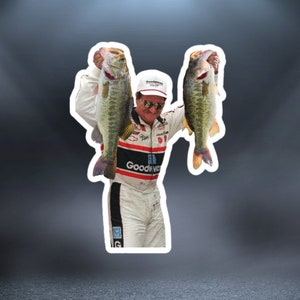 Dale Earnhardt Bass Fishing Sticker!