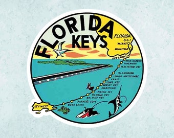 Vintage Key West 1950 Reproduction sticker