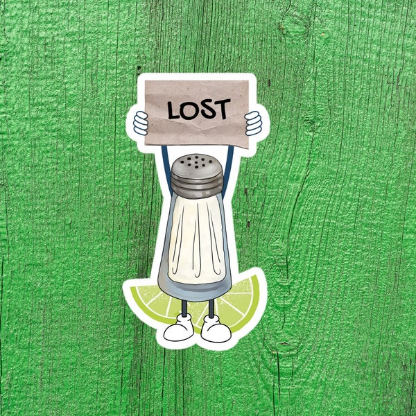 Lost Shaker of Salt Decal! 3.5"tall x 2" wide! Waterproof!