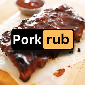 Pork Rub Quality Vinyl Sticker! 5&quot;x1.7&quot; Waterproof! Made in the USA!