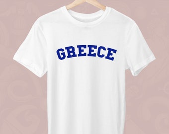 Greece II, Greece Unisex T-Shirt, Greek T-Shirt, Greek Heart, Greek Flag, Greek Lover, Gift for a Greek, Trendy Greek, Stylish Greek