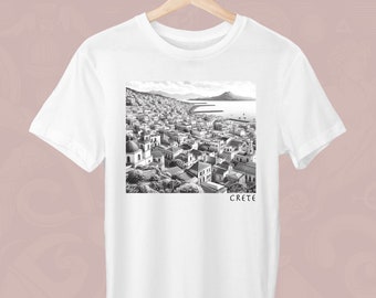 Crete, Unisex T-Shirt, Greek T-Shirt, Island of Crete, Cretan, Crete Unisex T-Shirt, Gift for a Greek, Trendy Greek, Stylish Greek