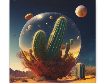 bubble cacti, Canvas Gallery Wraps