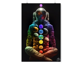 The Chakra-naut, Premium Matte Vertical Poster