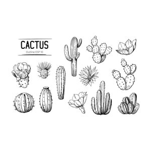 Cactus SVG,Cactus svg files for cricut,Cactus svg Bundle,PNG,DXF,Cactus Cut ifle,Cricut,Silhouette,Commercial use