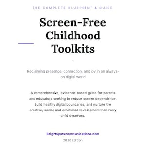 Screen‑Free Childhood Toolkit PDF | Reduce Screen Time | Digital Detox for Kids | Parenting Guide | Creative Play & Family Routines
