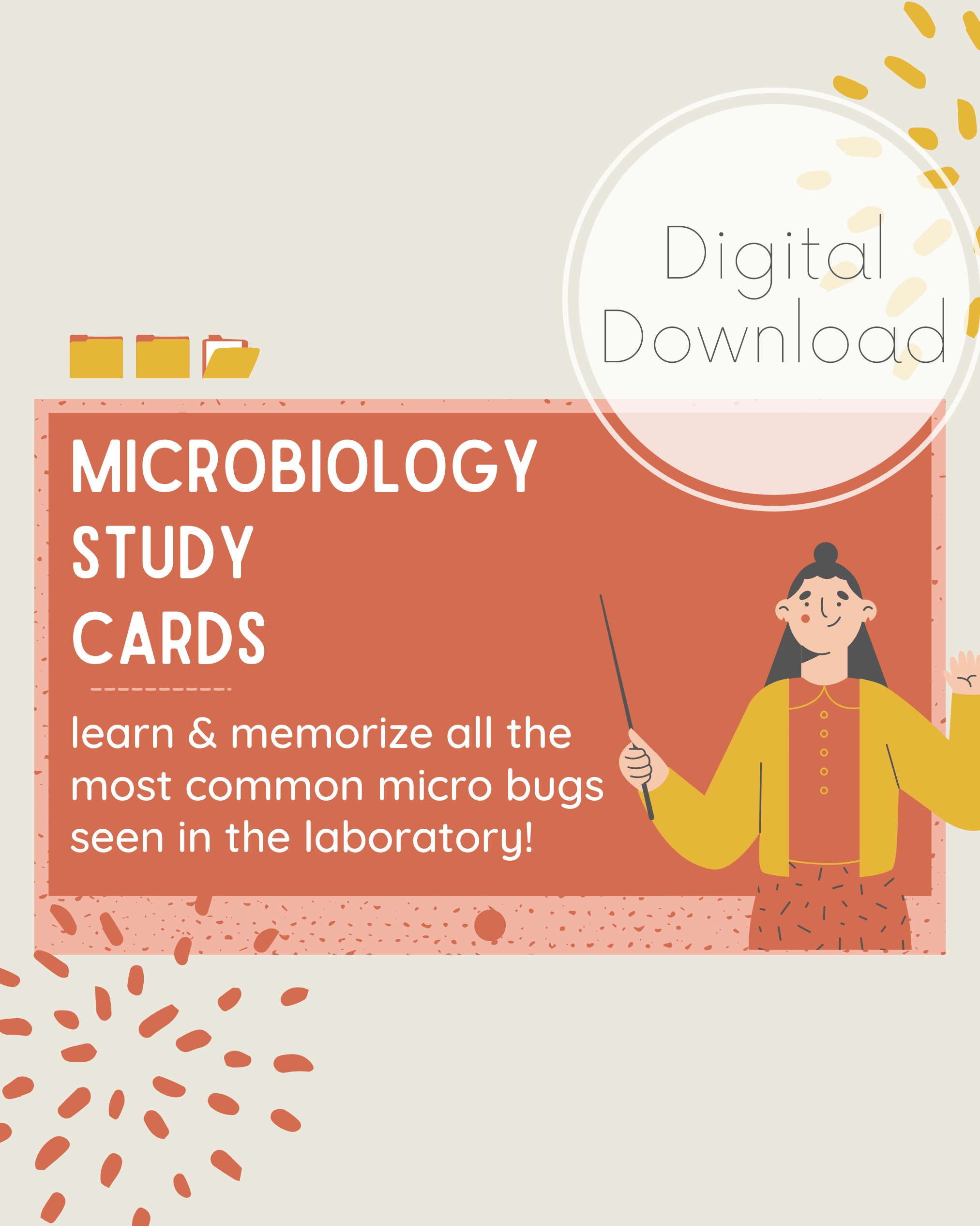 Microbiology Study Cards - Micro Notes - Mlt/mls/rn - Micro Notebook ...
