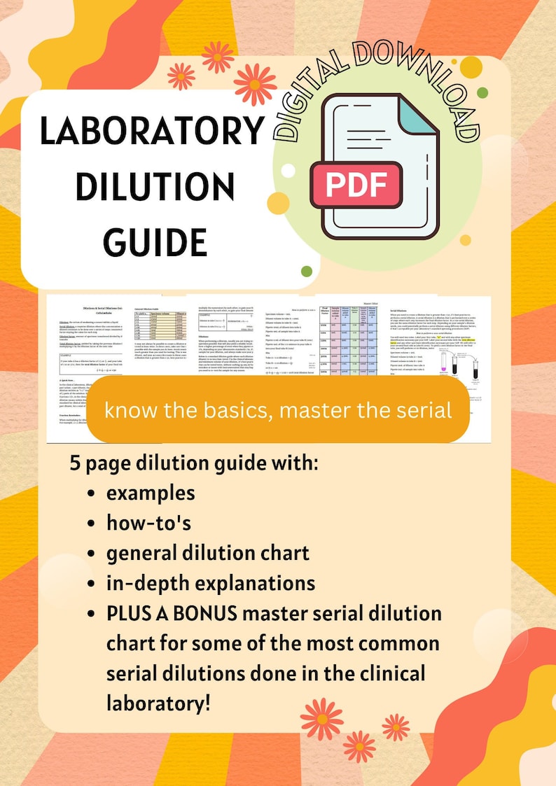 Dilution Guide Serial & Normal Clinical Laboratory Dilutions MLT/MLS