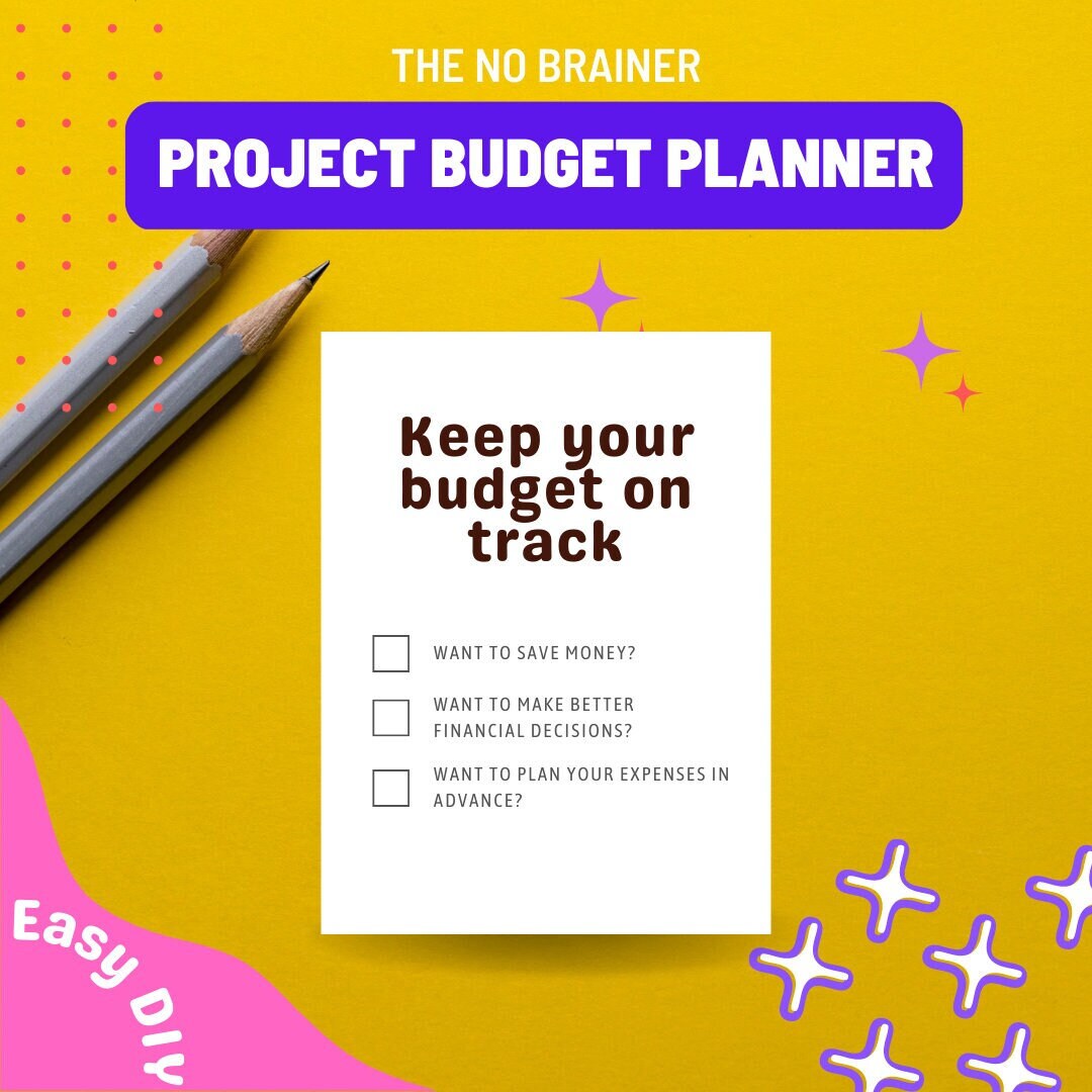 2024 project budget planner etsy