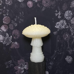 Amanita Mushroom Toadstool Beeswax Candle