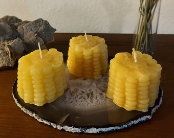 Small Corn on the Cob Beeswax Pillar Candle