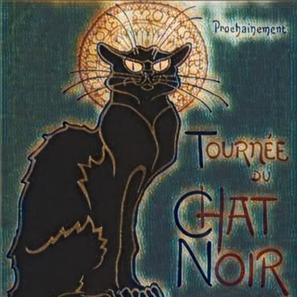 Tournee du Chat Noir darker perspective Poster, Decorative Art, Art Poster Reproduction