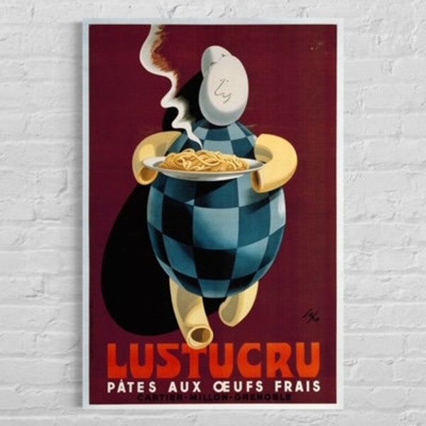 Lustucru Pate Aux oeufs Frais Poster, Wall Art