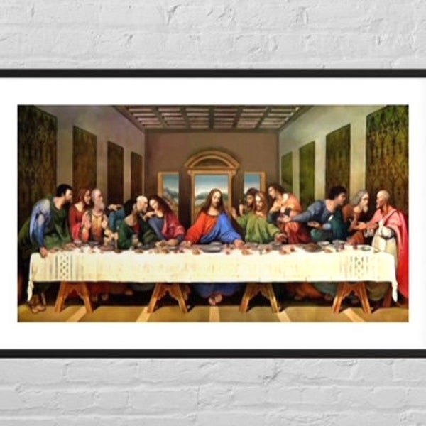 Leonardo Da Vinci Last Supper Print - Etsy