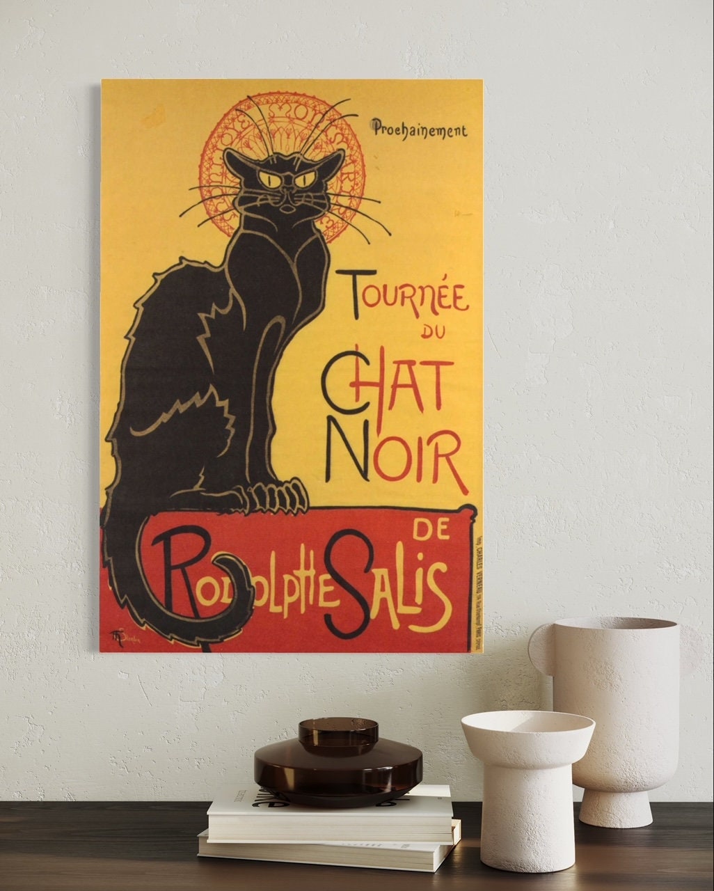 Cendrier Métal Tourné Du Chat Noir - CD729 - Décoration Vintage 9cm