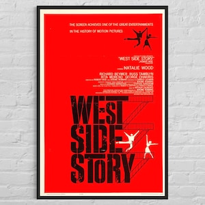West Side Story Movie Poster Reproduction, Originally Released in 1961