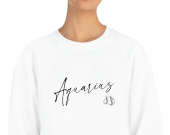 Heavy Blend Crewneck Sweatshirt voor liefhebbers van Waterman en Dierenriem