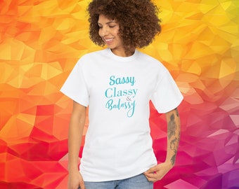 Heavy Cotton Tee for Girls with a Sassy Attitude