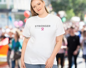 Heavy Cotton Tee for Cancer Support and Resiliance