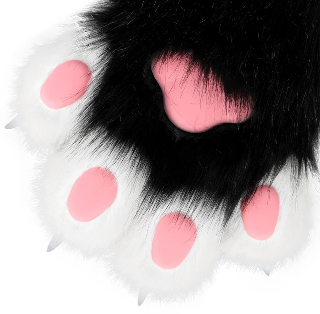 Plush Animal Claw Paws Mittens for Role-playing Costume Accessories ...