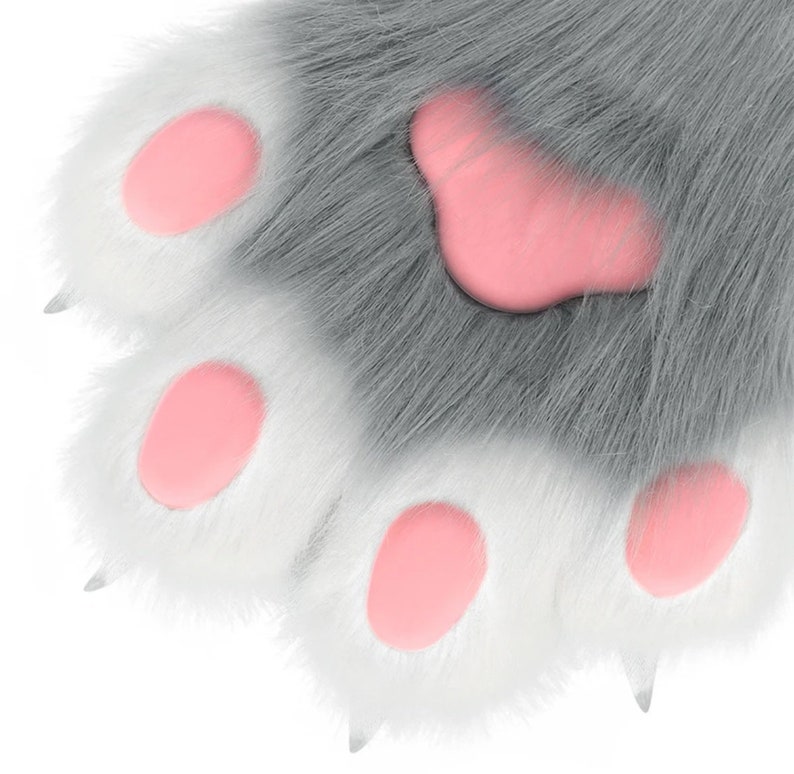 Plush Animal Claw Paws Mittens for Role-playing Costume Accessories ...