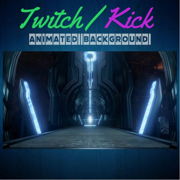 Halo Twitch / Kick Animated Background Streaming Screens