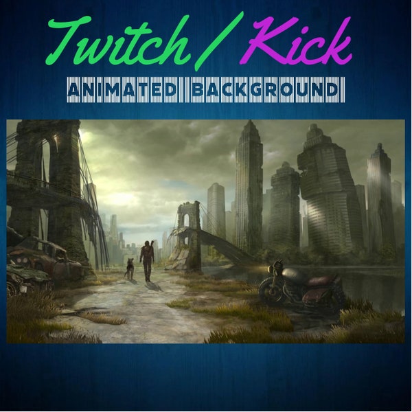 Fallout Twitch / Kick Animated Background Streaming Screens