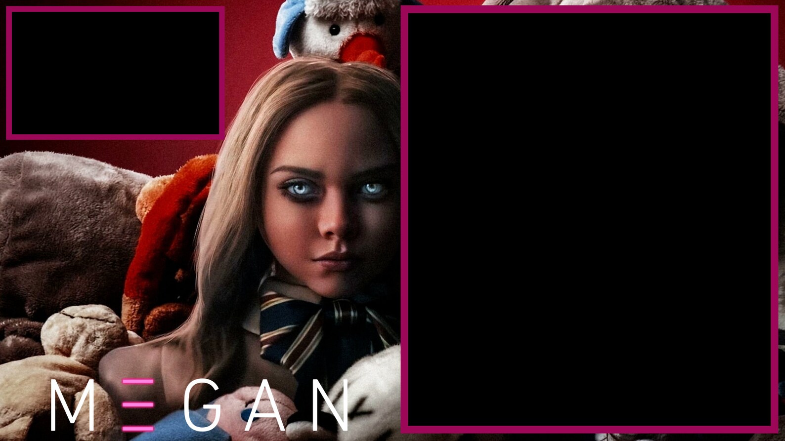 Megan Twitch Overlay jugadora horror miedo M3gan - Etsy España