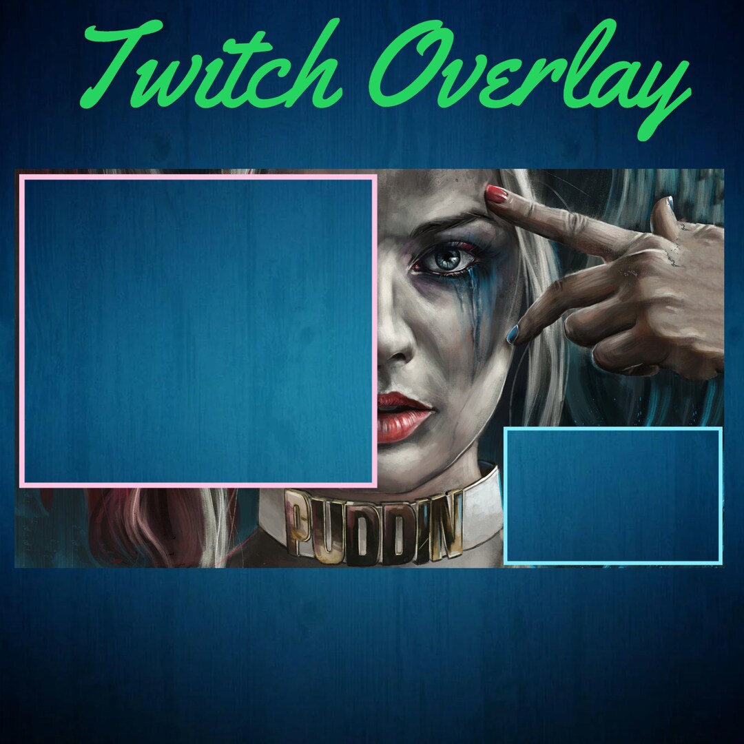 Miss Quinn Twitch Overlay, Gamer, Streamer, Kick, Streaming Overlay Etsy