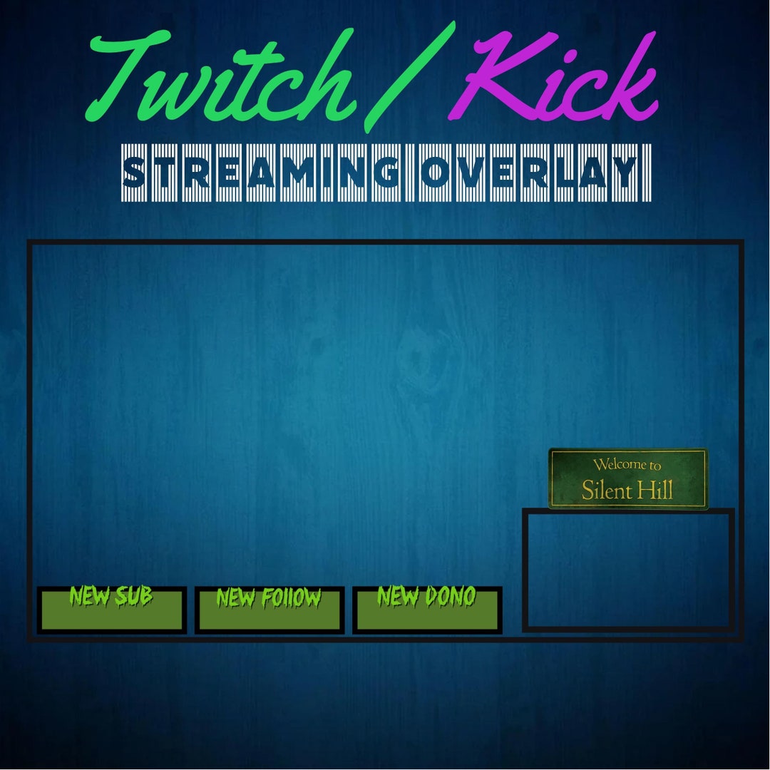 Silent Hill Twitch / Kick Streaming Overlay / Background / Theme Etsy