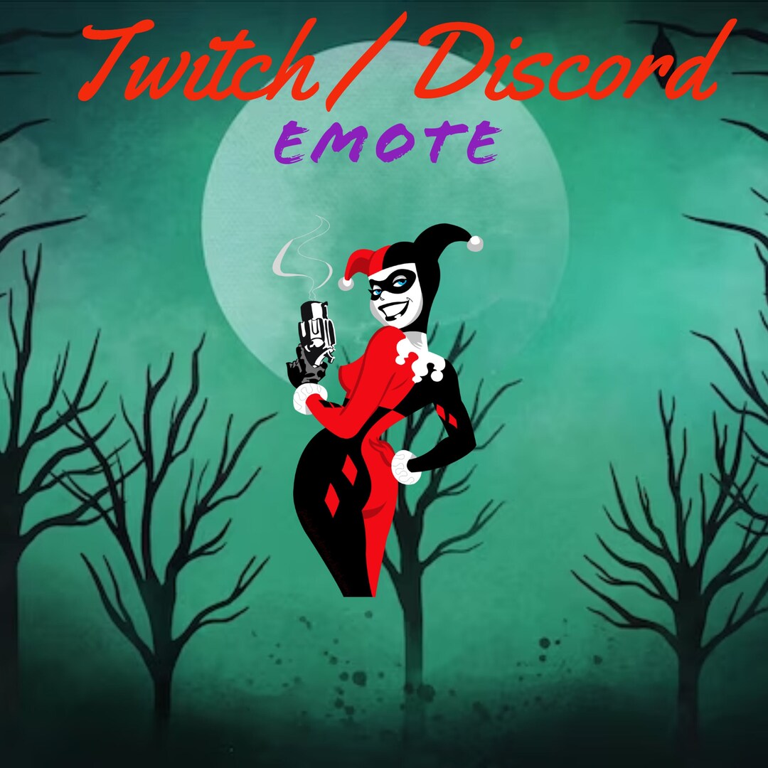 Miss Quinn Twitch Discord Emote Kick Overlay Streaming Etsy