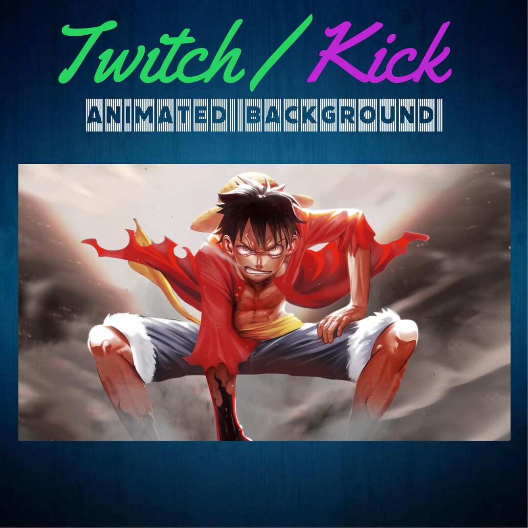 Anime Twitch / Kick Animated Background Streaming Screens - Etsy