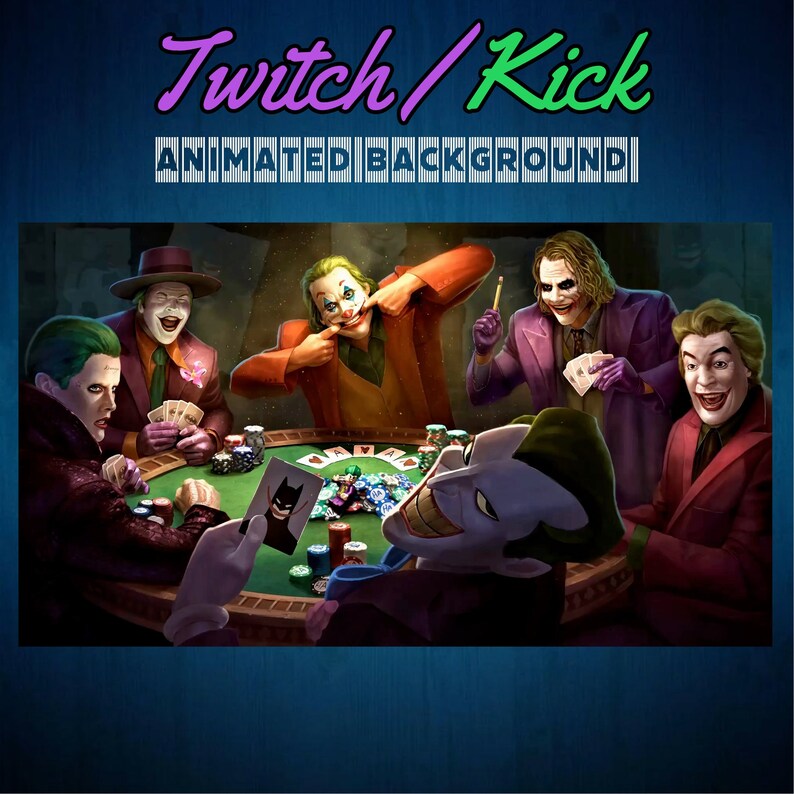 Mr J Twitch / Kick Animated Background Streaming Screens Etsy