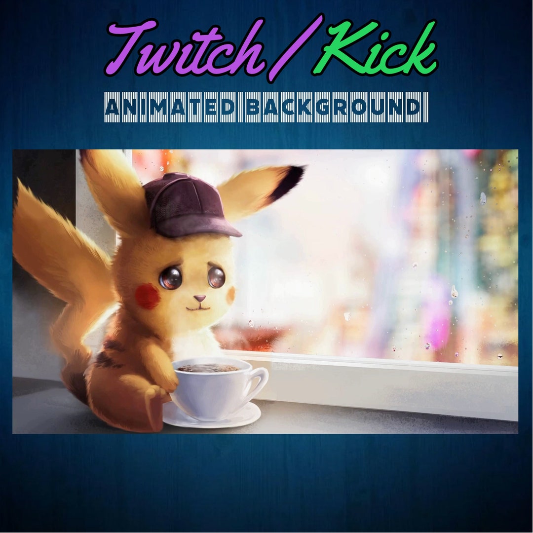 Cute Pika Twitch / Kick Animated Background Streaming Screens - Etsy