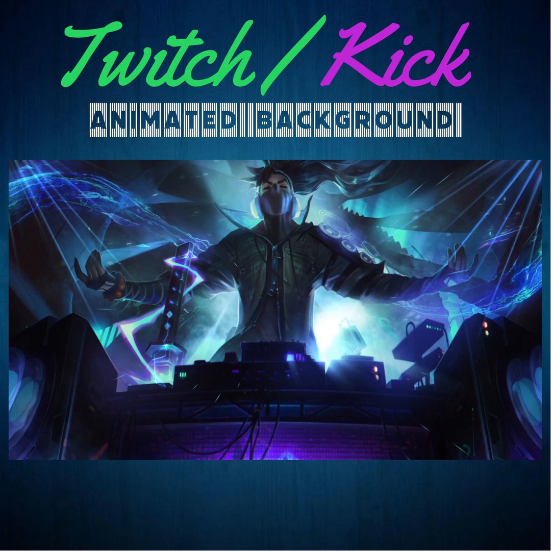 DJ / Kick Animated Background Streaming Screens - Etsy